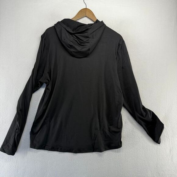 Kanas State University Hoodie Men's large Black Retro Tech Lightweight Logo NEW - Picture 7 of 8